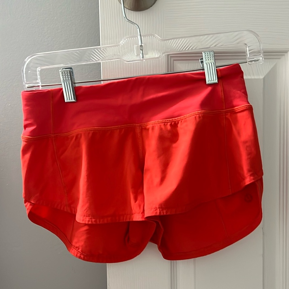 lululemon speed up low-rise 2.5, size 2